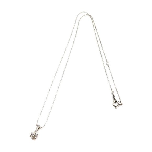 Jewelry Pendant Necklace Star Diamond 0.15ct Whit - Picture 3 of 7